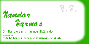 nandor harmos business card